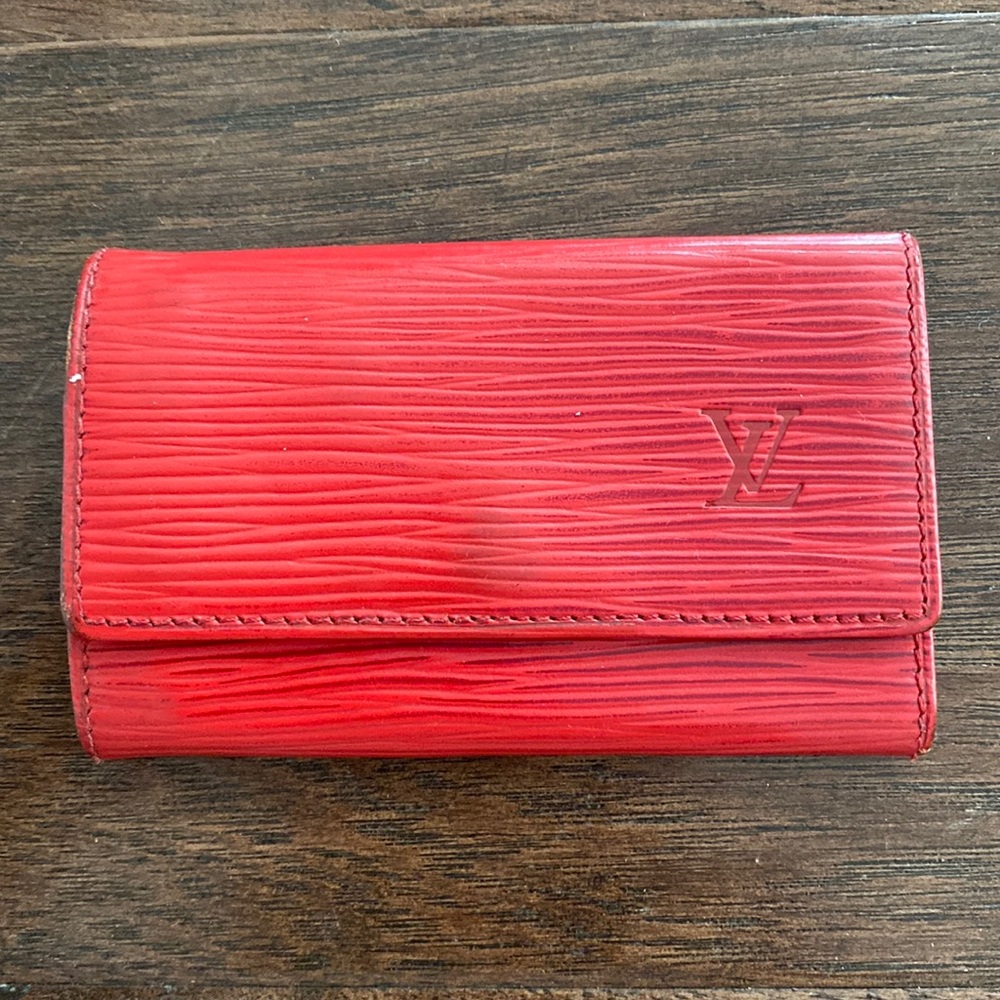 Louis Vuitton Epi Key Holder Red GUC